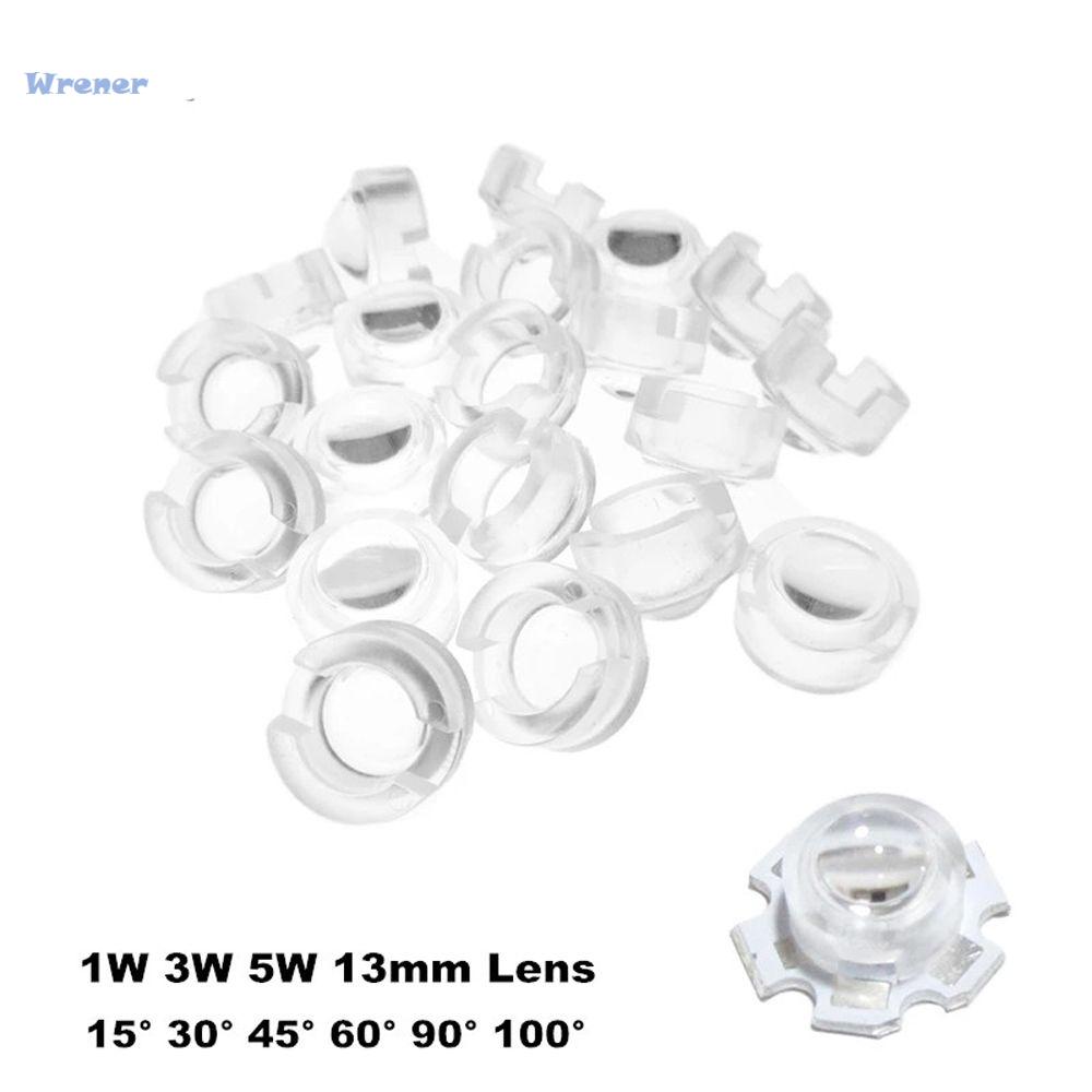 WRENER Đèn tự làm Ống kính quang học cho IR CCTV Ống kính phản xạ Ống kính acrylic lồi Ống kính chuẩn trực Ống kính LED Ống kính mini Ống kính acrylic Ống kính 13mm