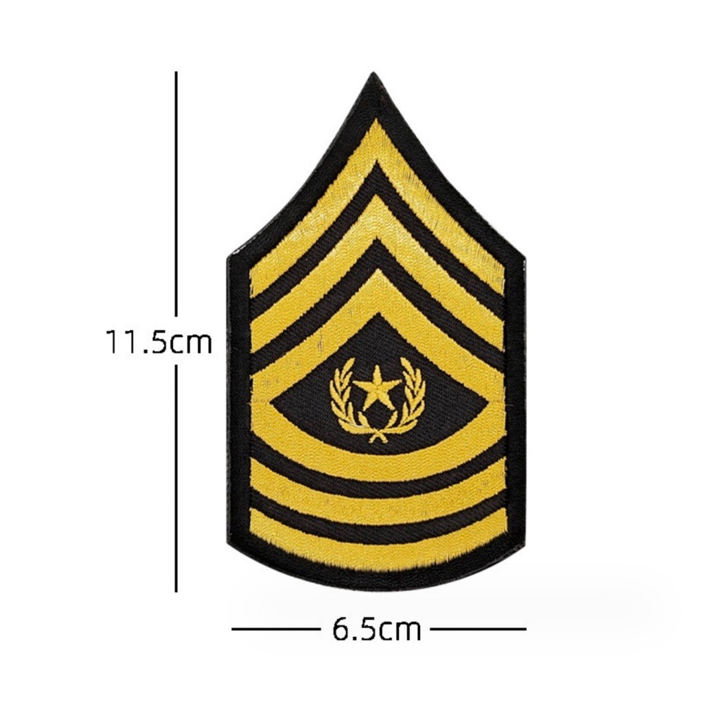 Patch_velcro phù hiệu cấp bậc quân đội Hoa Kỳ dán quần áo