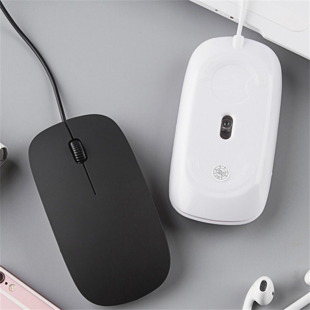 Fantaisy Văn Phòng Cho Chuột chơi game máy tính siêu mỏng Đen Trắng 3D Con Lăn Chuột Máy Tính Có Dây USB Chuột Có Dây Chuột Chuột quang