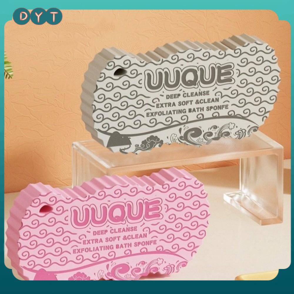 DYT Tẩ bào chết Bọt tắm với thiết kế dây thừng Không có đau Miếng bọt biển làm sạch Phim hoạt hình Siêu mềm Máy chà cơ thể 3D Đồ dùng nhà tắm