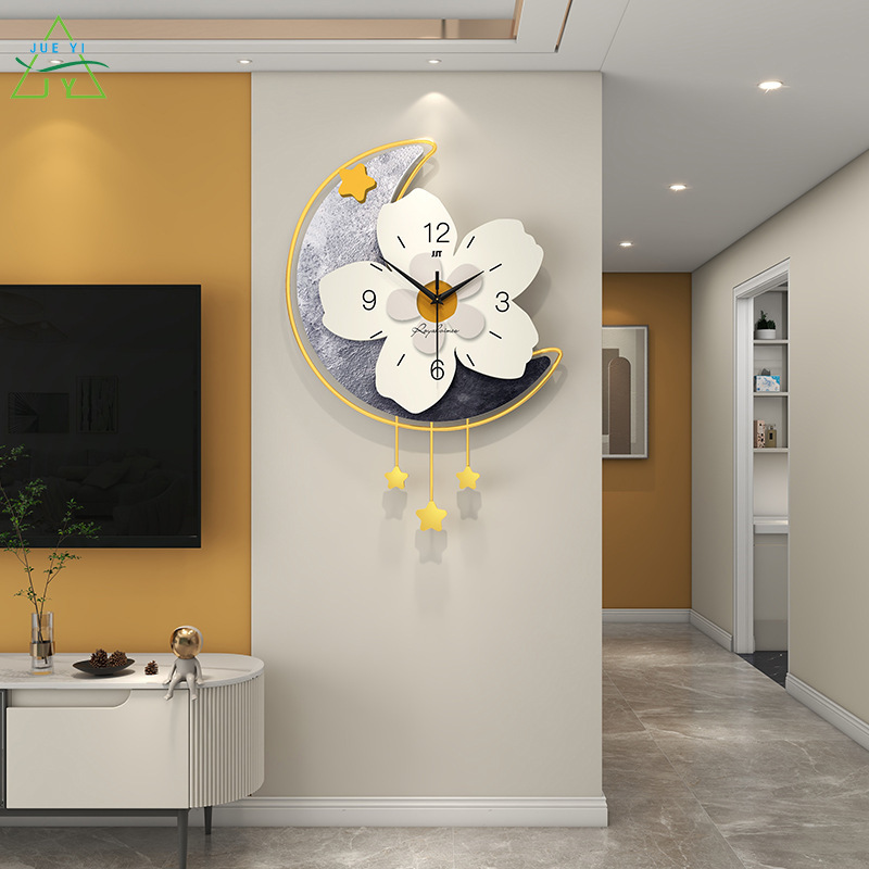 KS Modern minimalist clock, living room clock, wall hanging, home porch
