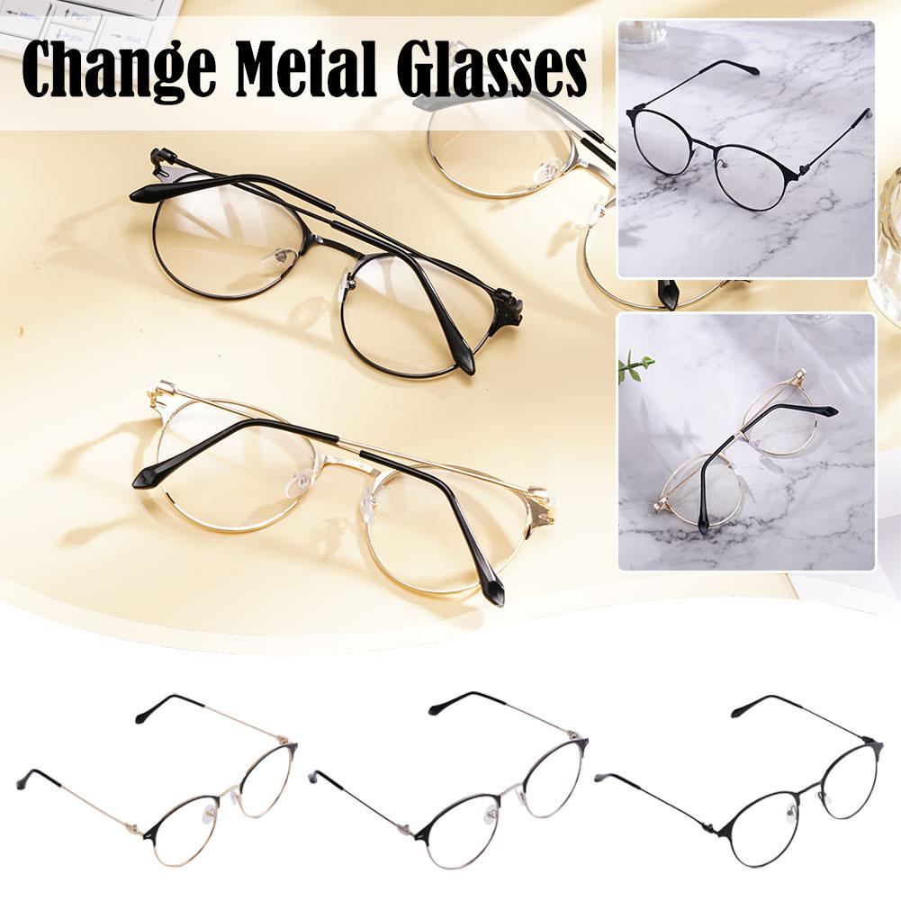 Photochromic Glasses Anti Radiation Eye Glasses Black