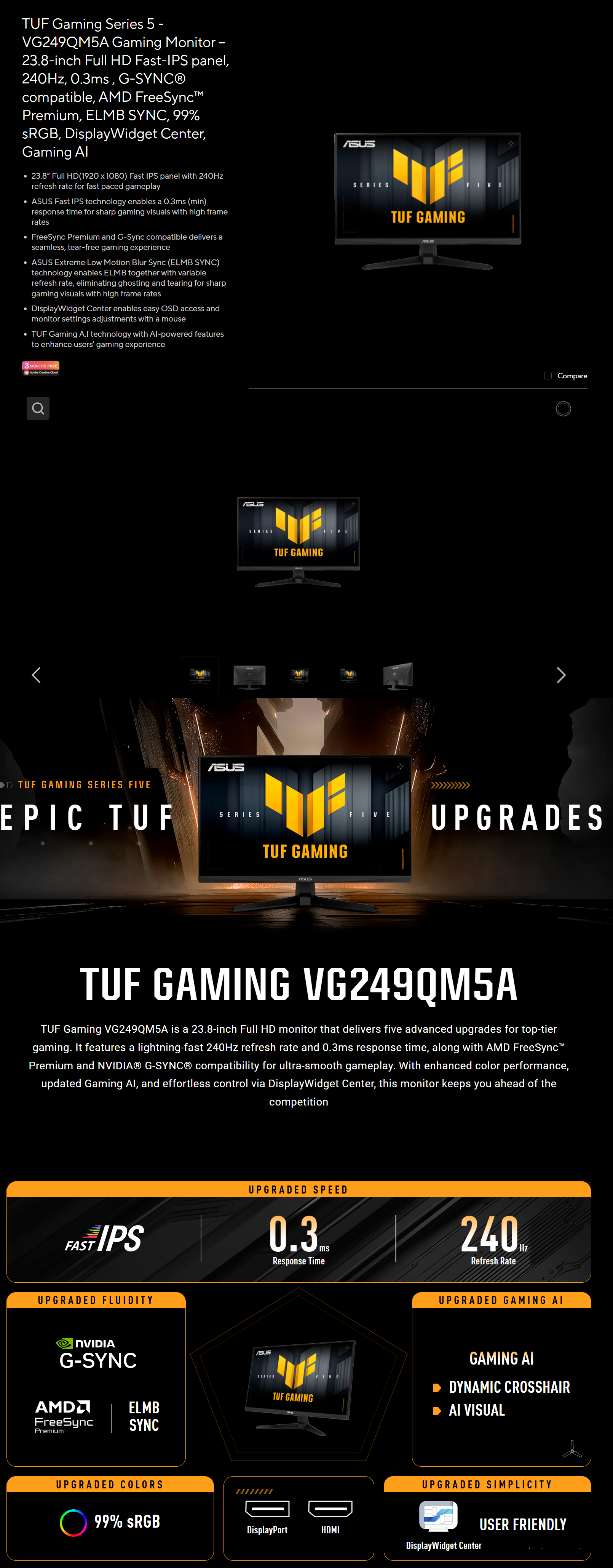 VG249QM5A technical feature 1