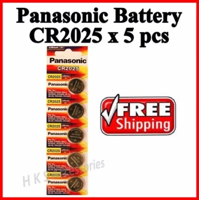 [SG Seller] Panasonic CR2025 Button Cell Battery CR 2025 (5 Pieces)