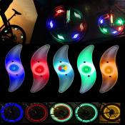 4Pack Waterproof LED Bike Wheel Spoke Lights for Safety