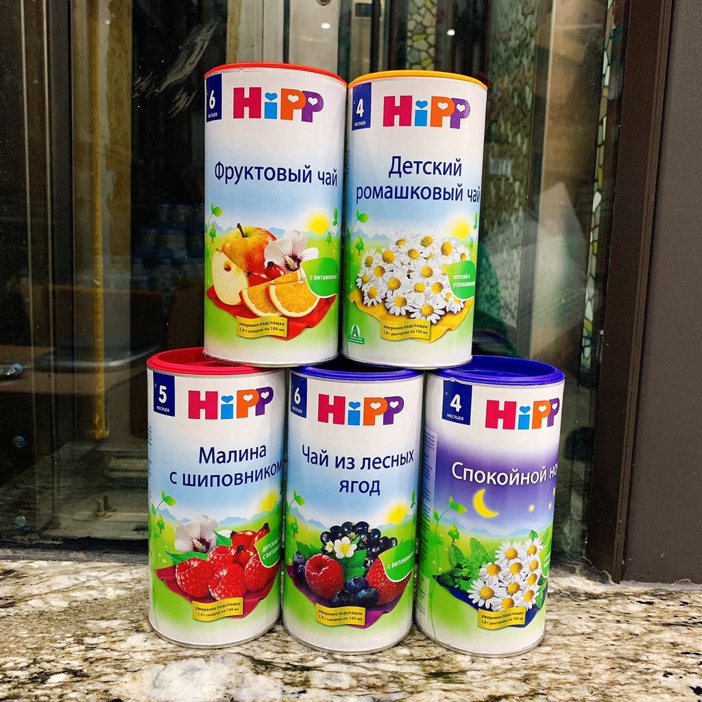 Trà hoa quả Hipp nội địa nga cho bé hộp 200g