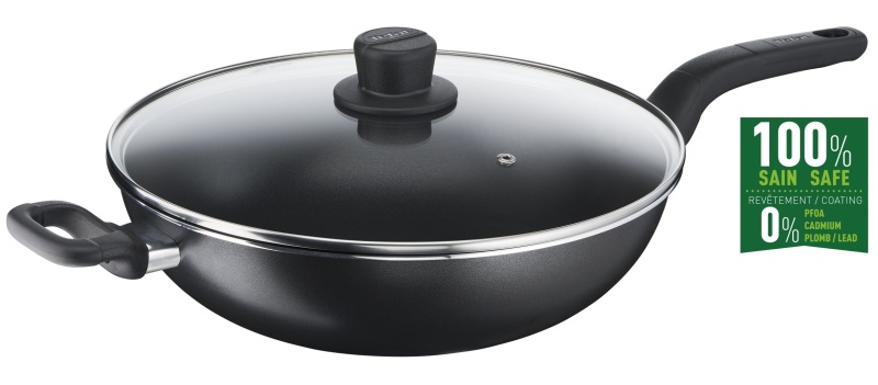 Tefal B50394 Cook Easy Chinese Wok 32cm w/lid Singapore