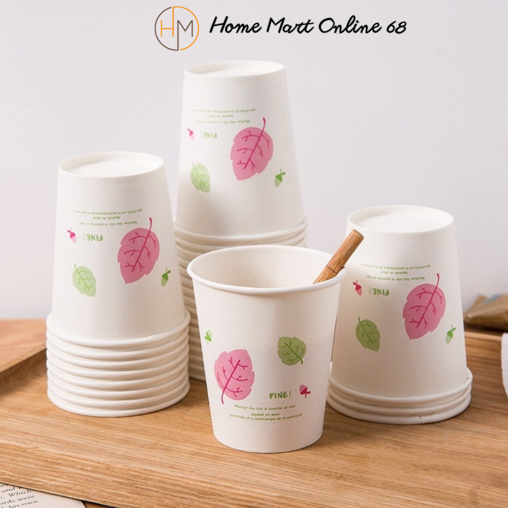 Set 50 cốc giấy 250ml dùng 1 lần