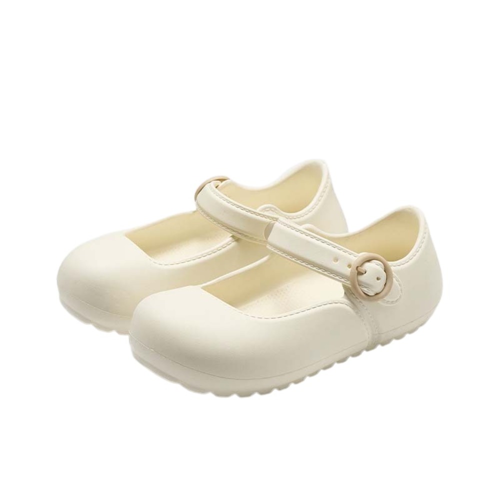 TEA7146 Lolita. Dép MaryJane EVA Đế mềm Màu kẹo Giày Ballerina mũi vuông Trong Chống trượt Dép xỏ ngón Phụ nữ - 4