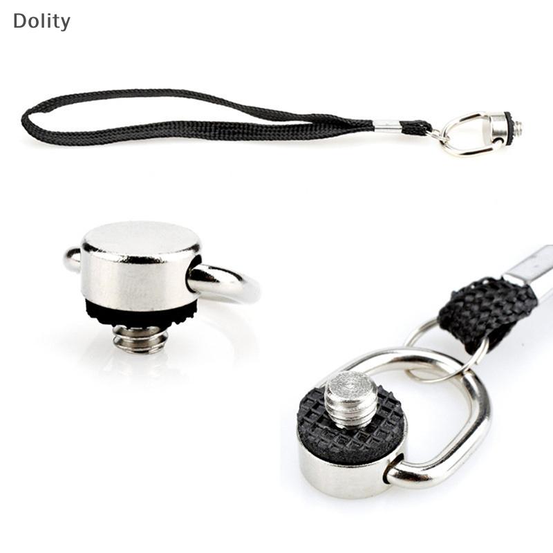🎈【Special price】Dolity Vít Máy ảnh tay cầm 1/4 inch Bộ chuyển đổi vòng chữ D 1/4 inch với vòng đeo tay 15cm có thể điều chỉnh dây đeo cho Phòng Chụp Ảnh ba chân