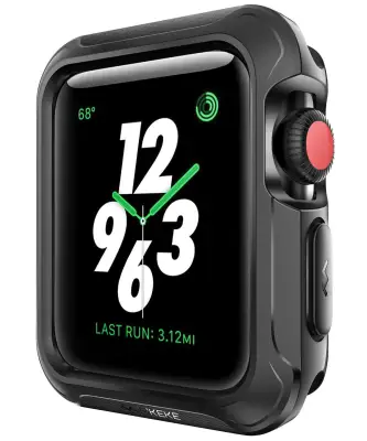 Case for Apple Watch 38mm 42mm40mm,44mm Shock-proof and Shatter-resistant Protector Bumper watch Case for Apple Watch Series 6 Series 5 Series 4 Series 3, Series 2, Series 1,Sport, Edition Black