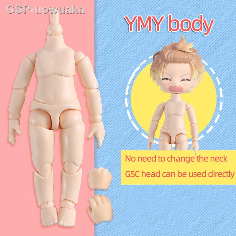 uowuaka 10cm 11CM Moveable Joints Doll toys YMY body suitable for head