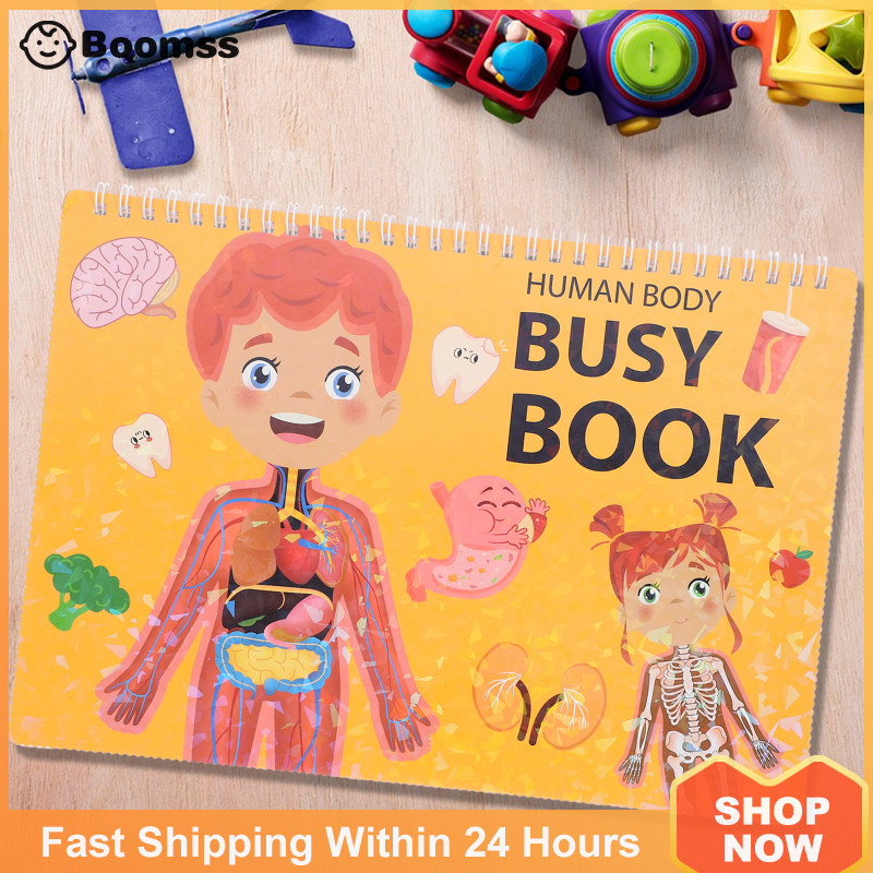 Decorate Kids Toy Paper er Books Human Body Learning Cartoon ers Toddlers