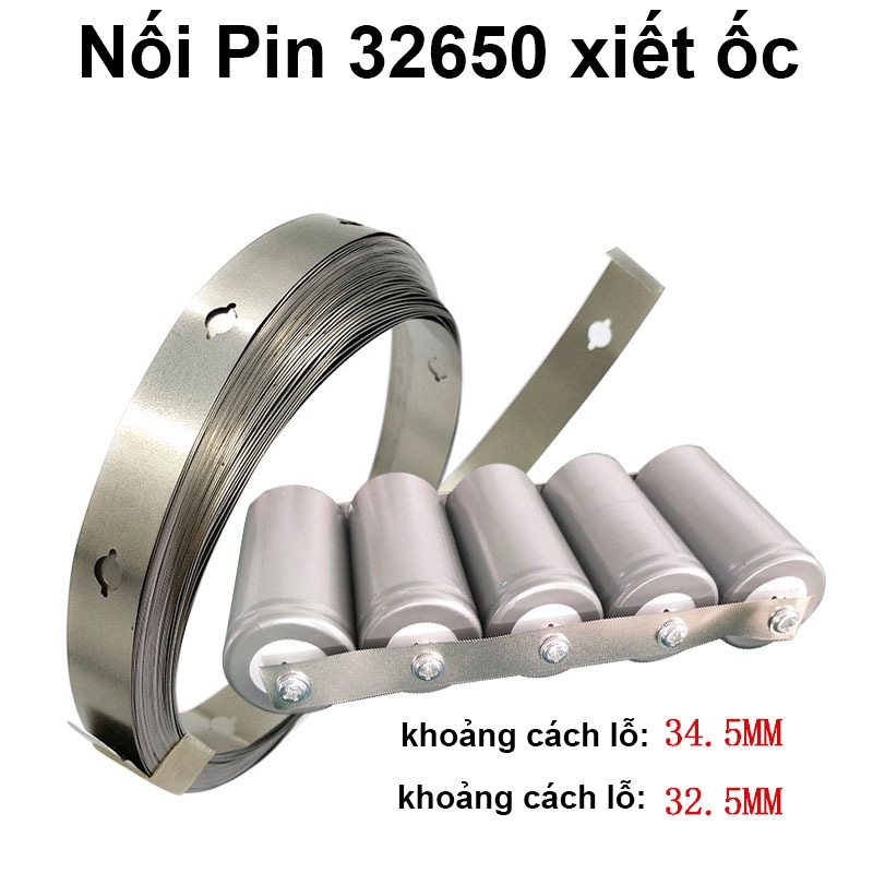 Tấm kẽm nối pin lithium - 32650 - sợi đơn 1 mét ( giá bán 1 mét)