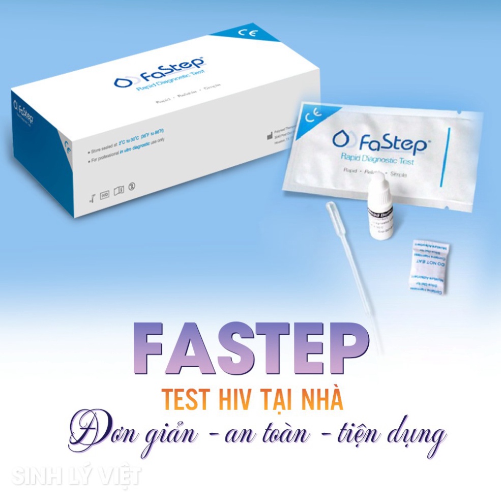 Bộ test Nhanh HIV Tại Nhà FASTEP hoặc SD BIOLINE HIV-1 2 3.0