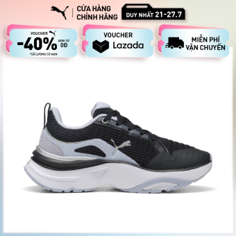 Giày Chạy Bộ PUMA Nữ Softride Divine Metal WNS PUMA Black Màu Đen