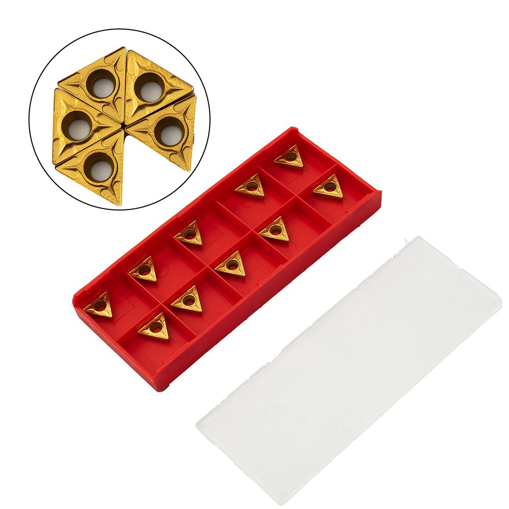 【Đặc biệt】 chèn tcmt110204 us735 lưỡi dụng cụ chính xác xoay 10 chiếc 95 độ cứng mới 【hàng có sẵn】