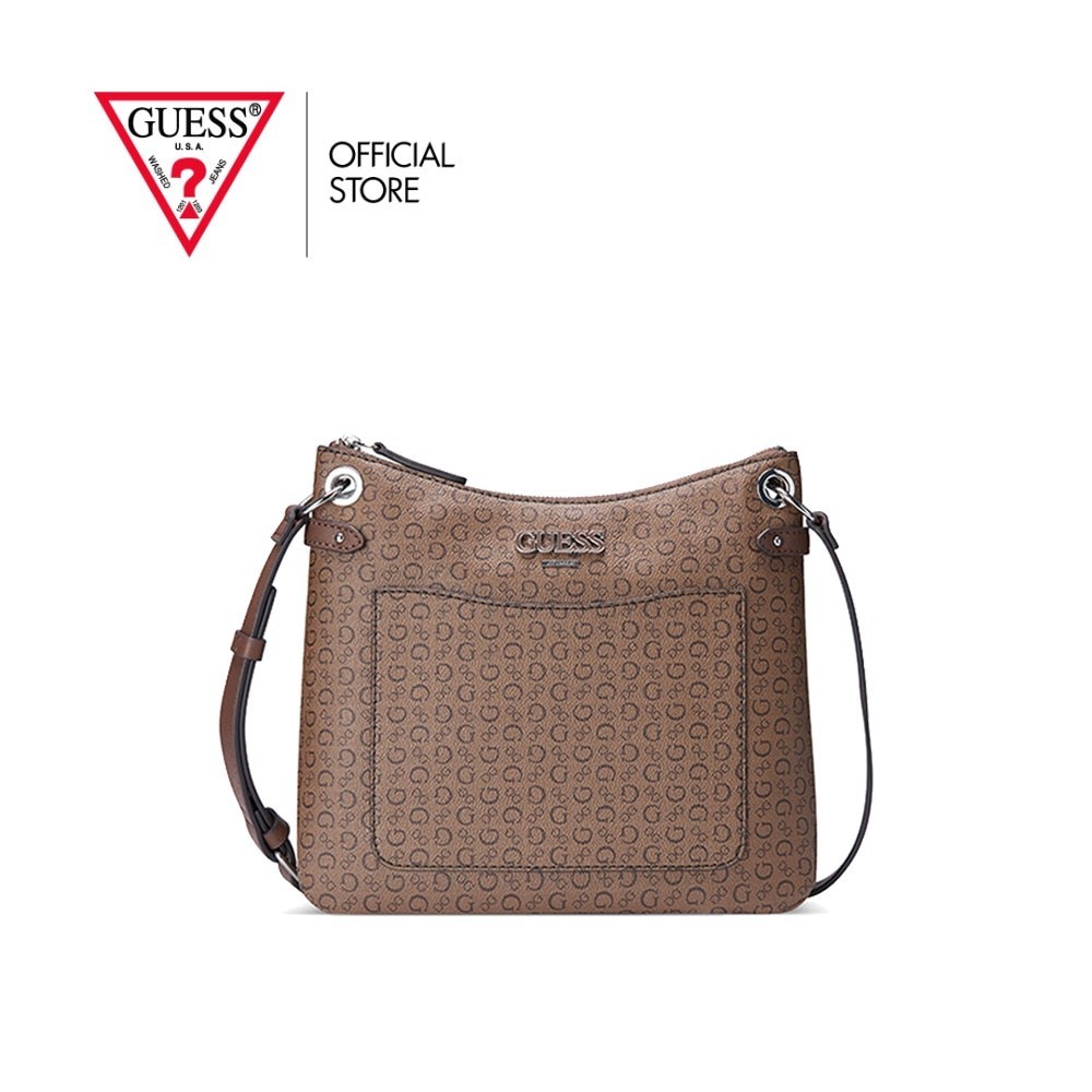 GUESSกระเป๋าถือ รุ่น SV911312 HOLLEY MEDIUM TOP ZIP สีน้ำตาล ราคา 1,498 บาท*ส่งฟรี