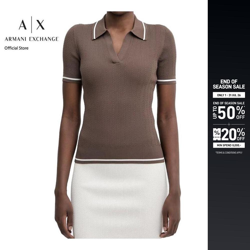Armani Exchange Pullover Woman XW001897-AF10352-U6136 Brown ราคา 3,995 บาท*ส่งฟรี