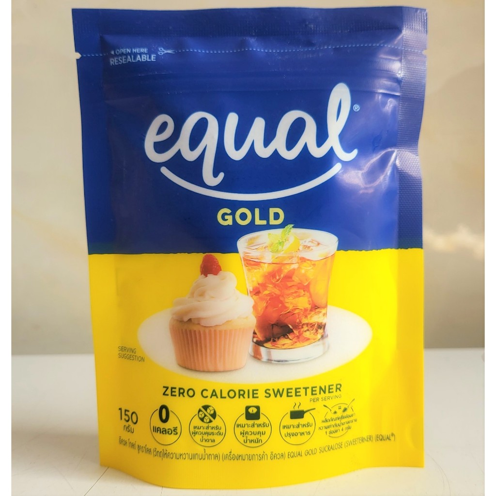 EQUAL -- túi VÀNG 150g -- ĐƯỜNG ĂN KIÊNG ERYTHRITOL 0 Calo / THÁI LAN / Zero Calorie Sweetener (HALAL)