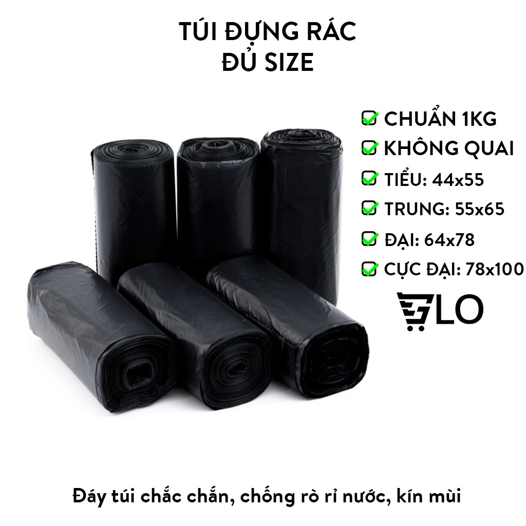 Túi Đựng Rác Tiện Dụng Size Nhỏ, Trung, Đại, Cực Đại, Loại Dai Đủ Kg