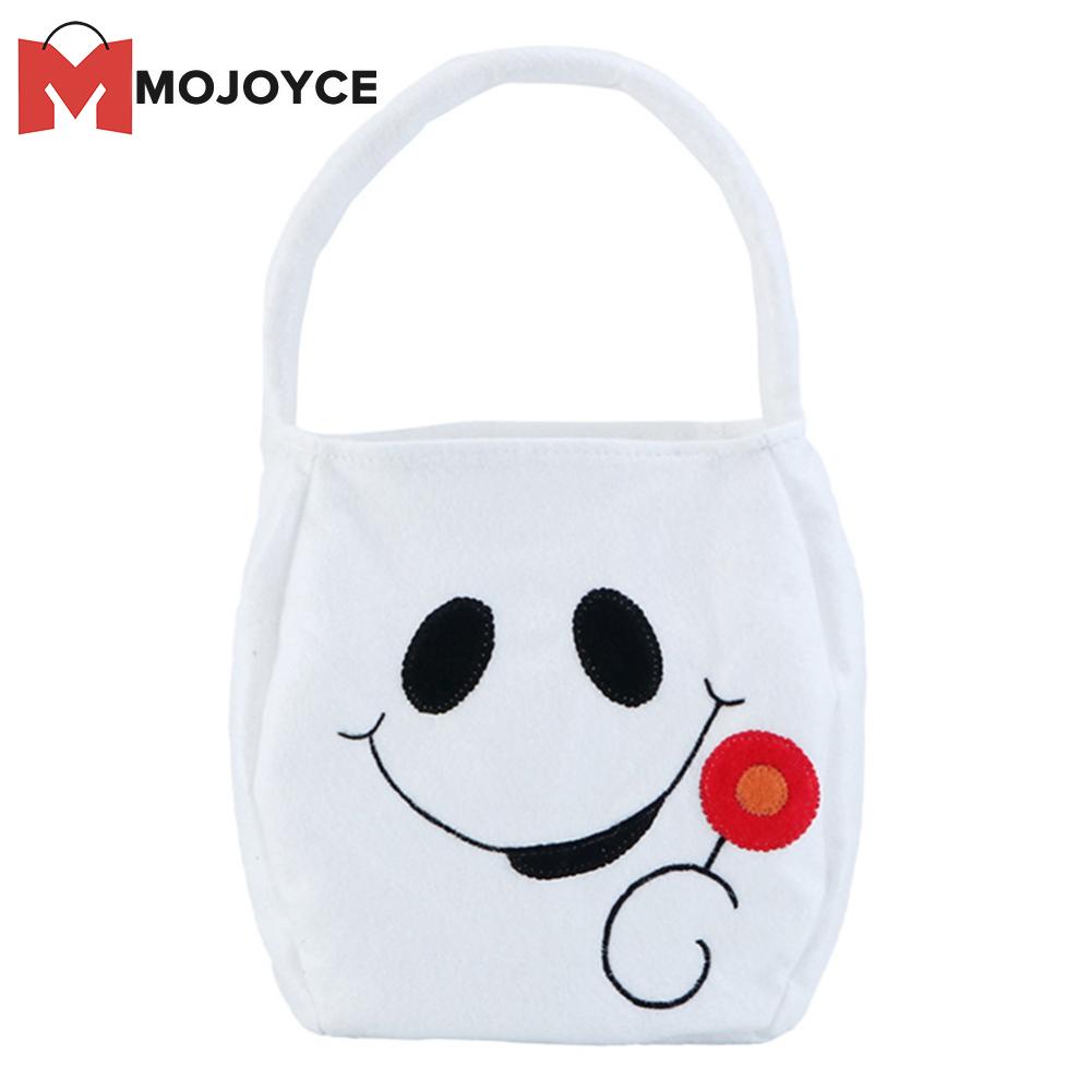 Mojoyce 4 túi Túi tote Chất liệu nỉ túi mới lạ cảm thấy túi đựng đồ linh hoạt Túi đi mua sắm với đồ dùng cho bữa tiệc Halloween mẫu khác nhau