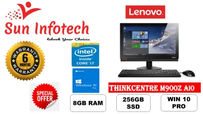 [Nextday Delivery] Lenovo ThinkCentre AIO M900Z Computer | 23.8inch FHD Display Touch screen | 3.2 GHz Intel Core i7-6700 Quad-Core | 8GB Ram| 256GB SSD | Win 10 Pro | DVD | FREE Keyboard and Mouse [Refurbished]