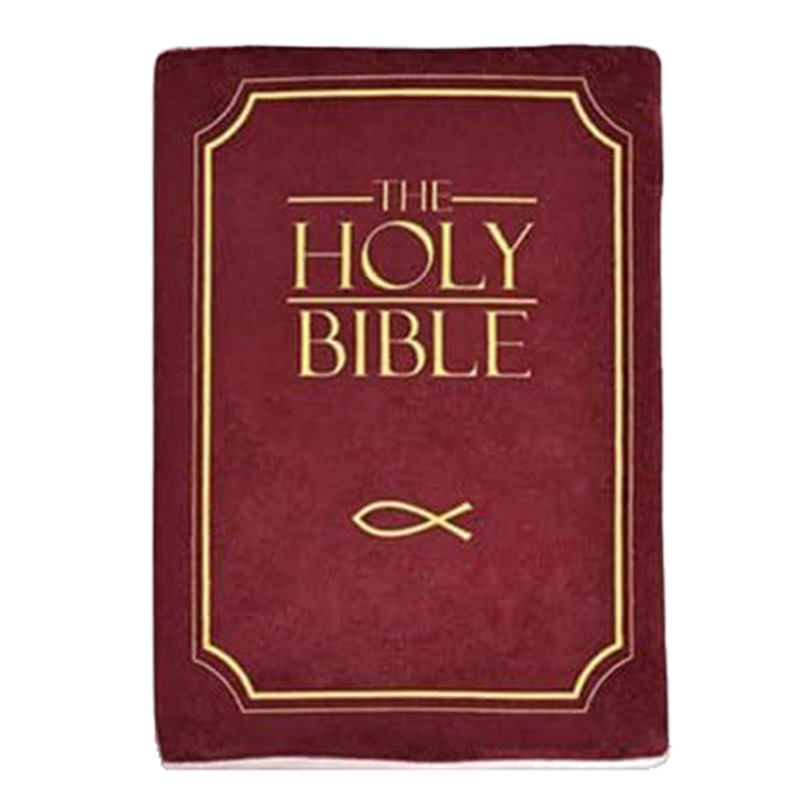 (QSPF) Cozy Faith Bible - Plush Book Shape with Bible Verse Perfect Christian Gift for Kids and Adul