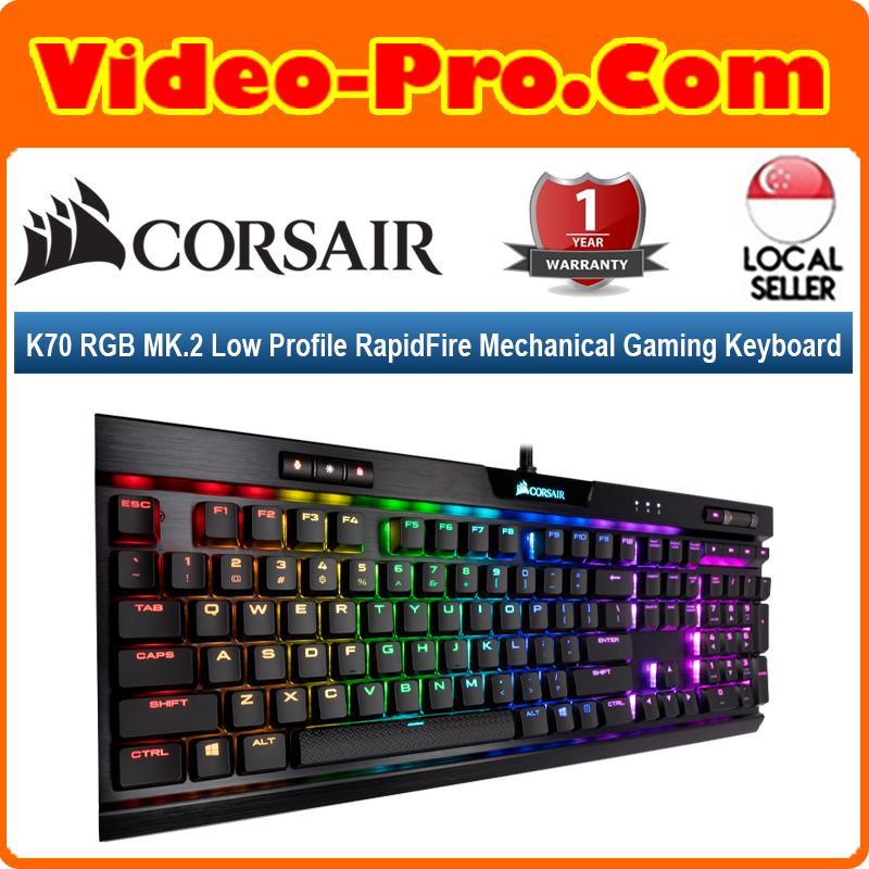 Corsair K70 RGB MK.2 Low Profile Rapid Fire Mechanical Gaming Keyboard CH-9109018-NA Singapore