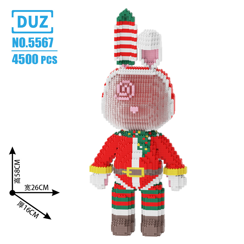 Babu block violent bear building blocks series building block particles puzzle assembly children's online red toy gift ornaments