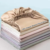 Organic Bamboo Fitted Sheet - Luxury Double Queen Size