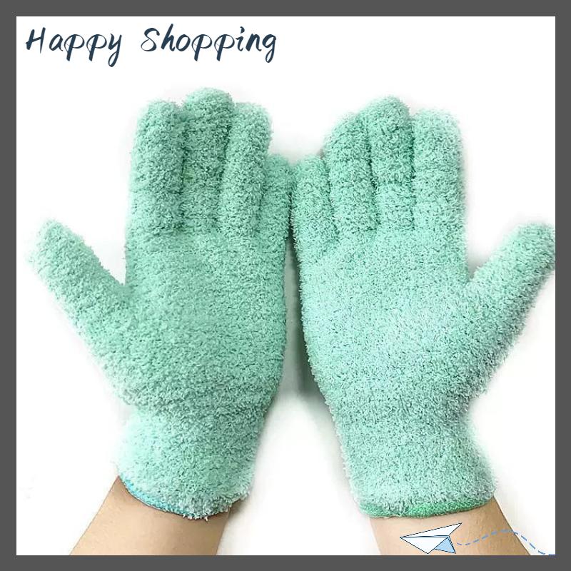 [THS Store] COD Sợi nhỏ bụi Găng Tay-căng ra & thoáng khí làm sạch găng tay, không thấm nước cho xe ô tô, thuyền, rvs, hồ bơi, nhà, nhà bếp - 5