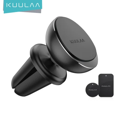 KUULAA Magnetic Car Phone Holder Stand Air Vent Metal Magnet Phone Car Holder 360° Rotation for Samsung phone Huawei Phone Xiaomi Phone Apple Universal Mobile Phone Stand Car Mount in Car Accessories