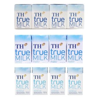 Lốc 4 Hộp Sữa Tươi TH True Milk Lốc Có Đường 110ml