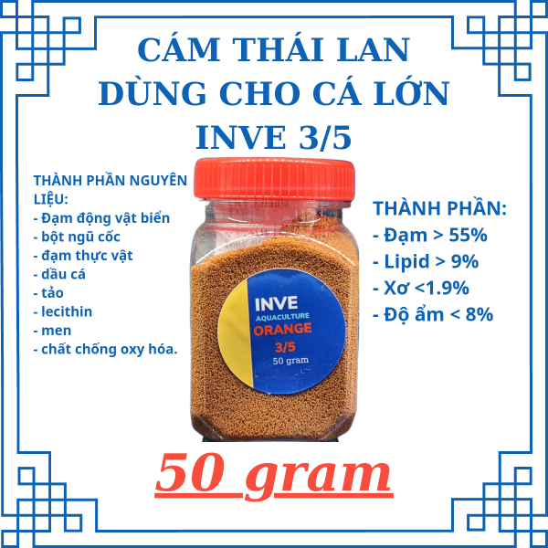 Cám Thái Inve 3/5 50gr thức ăn cho cá