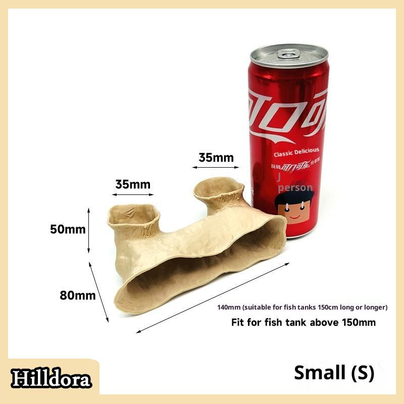 [Hilldora] Bể cá hang động ngầm cho tôm cá bò sát nơi trú ẩn Nhà Đường hầm hang động cảnh quan aqaurium trang trí - 4
