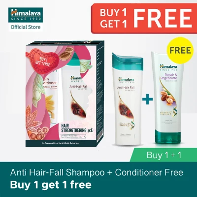 (2x Value Sets) Himalaya 200ml Anti Hair Fall Shampoo + Repair and Regenerate Conditioner