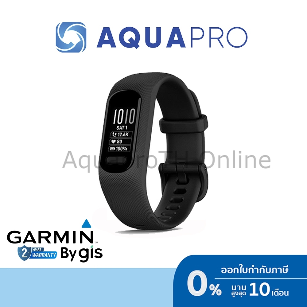 Garmin Vivosmart 5, Black, L Fitness 010-02645-24 นาฬิกาสมาร์ทวอทช์ รับประกันศูนย์ไทย 2 ปี ราคา 5,290 บาท*ส่งฟรี