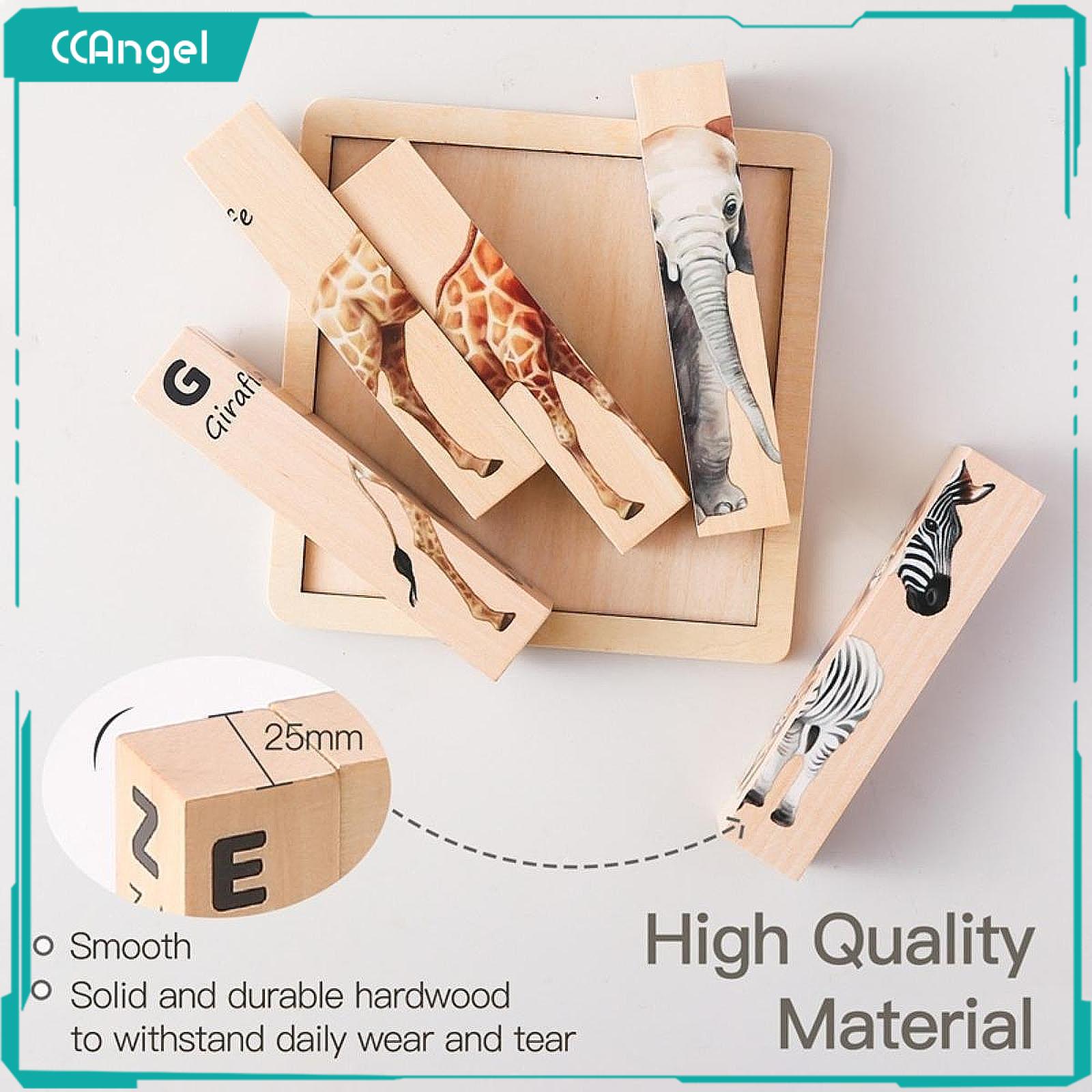 CCAngel Wooden Puzzle for Kids Creative for Children 3-6 Years Old Boys and Girls