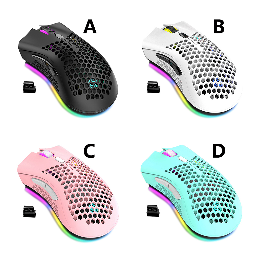 Wireless Gaming Mouse Rechargeable Mouse with RGB Light Effect 3