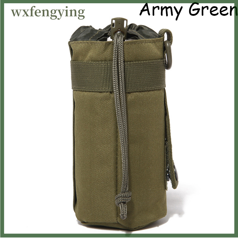 wxfengying Tactical Molle Water Bottle Pouch Portable Kettle Pocket