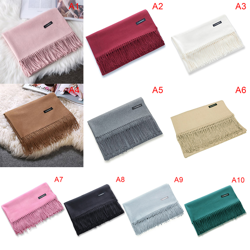 FunFindsS Rắn khăn mỏng Pashmina khăn choàng và kết thúc tốt đẹp dài mềm stoles đầu chiếc khăn