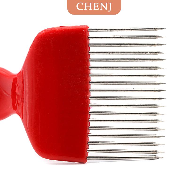 [COD] CHENJ เครื่องมือการเลี้ยงผึ้ง18หมุดส้อมน้ำผึ้งเข็มตรงส้อมตักน้ำผึ้งหวีสแตนเลส ราคา 55 บาท*ส่งฟรี