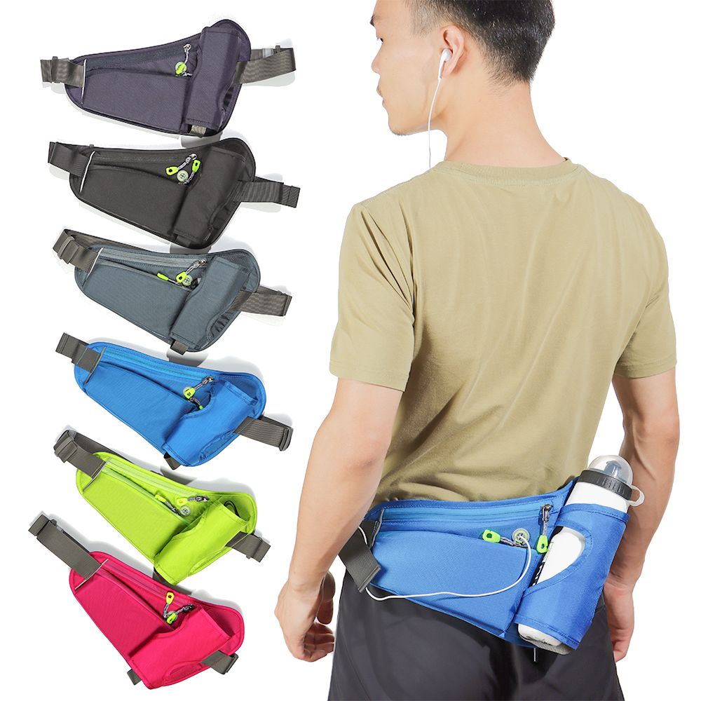 BOLT Waterproof Breathable Multifunction Water Bottle Holder Waistband Travel Pack Running Waist Bag Sport Waist Pack Phone Bag Jogging Belt Pouch