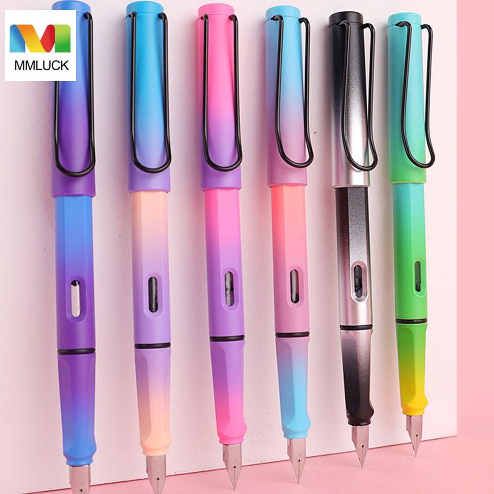 MMLUCK Màu Sắc hỗn hợp 0.5mm/0.38mm Nguồn Cung Cấp Mực Ngòi Nghệ thuật Vẽ Tranh Có thể thay thế mực Đài phun nước Bút Trường Văn Phòng Phẩm Thư Pháp Bút Gradient Bút