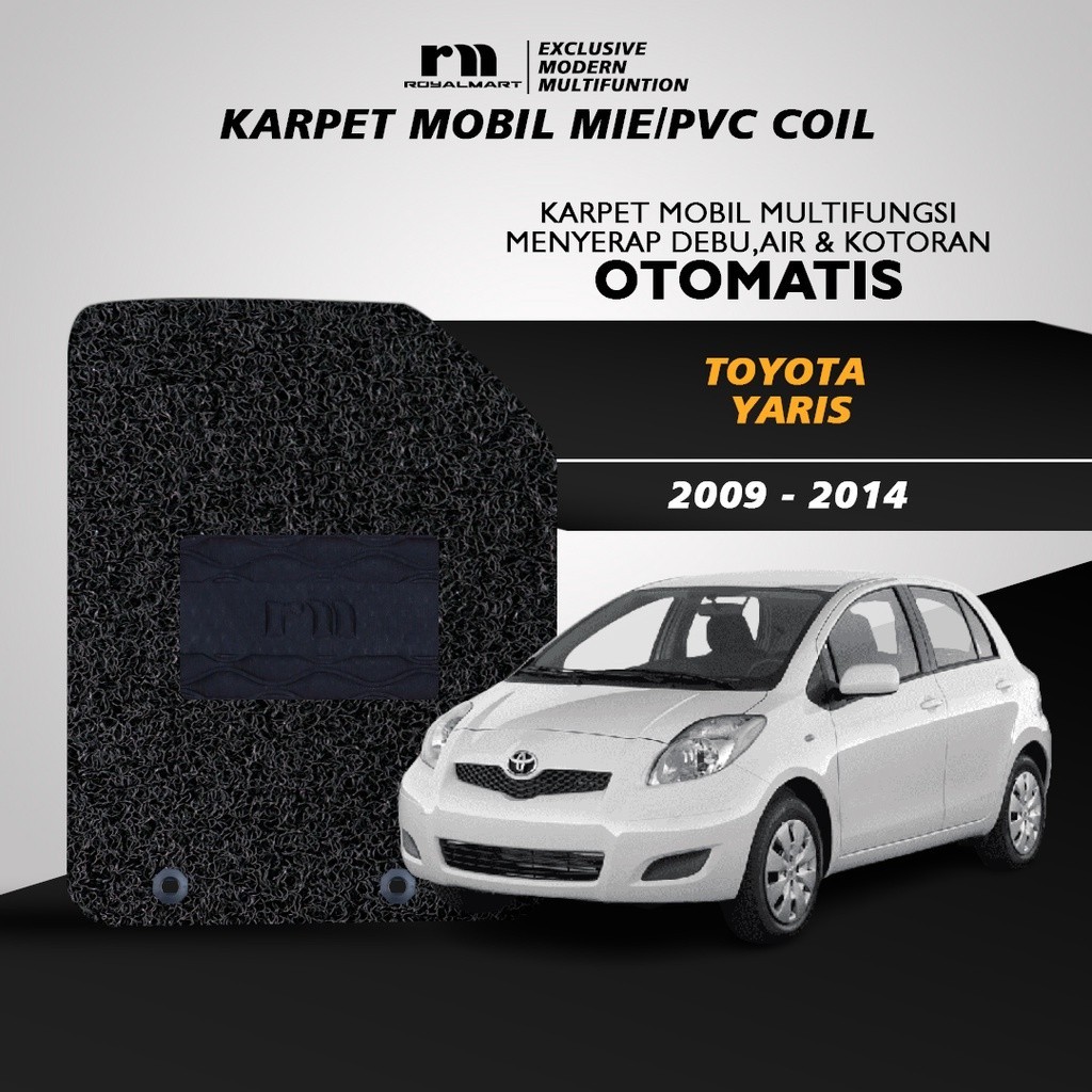 Royal Mart - Karpet Mobil TOYOTA YARIS 2007 - 2013/Carpet Mie Bihun Premium Keset PVC Anti Slip Aksesoris Interior Mobil Harga  765,000 Ringgit*Penghantaran Percuma