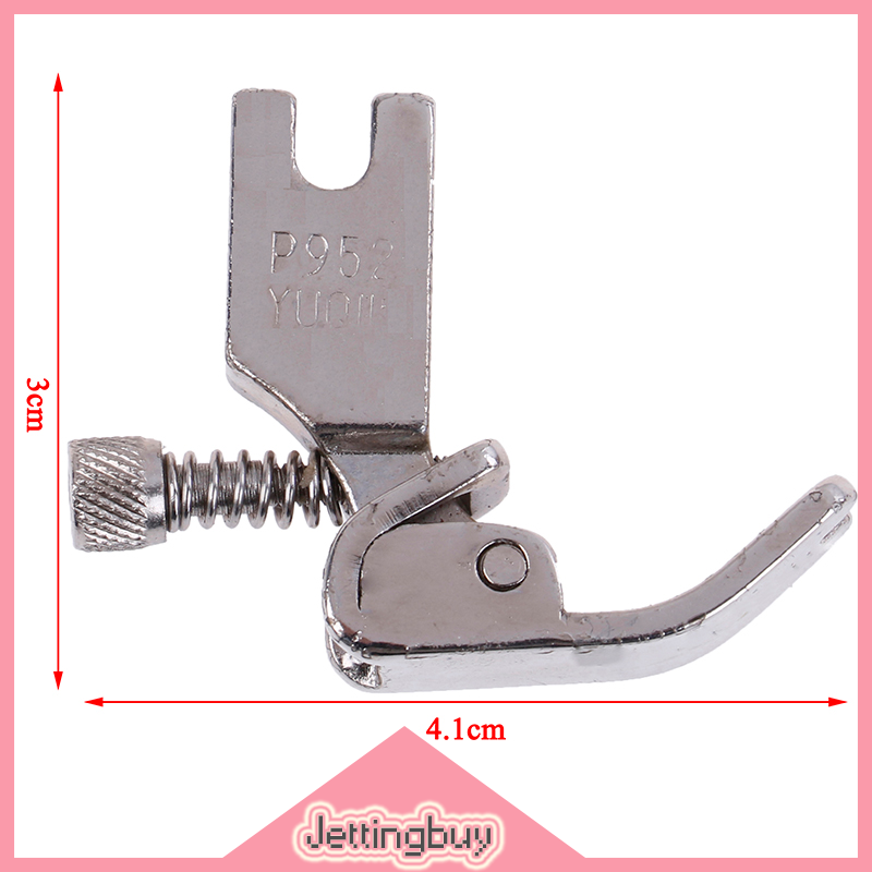 【Jettingbuy】 Flash Sale 1PC p952 may công nghiệp Presser chân có thể điều chỉnh đóng cửa nhăn gấp chân