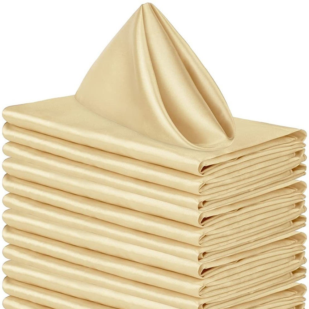 ZM6J3J 10pcs 30x30cm. Khăn ăn satin Có thể giặt được Có thể tái sử dụng Khăn ăn tối Đồ dùng tiệc Mềm mại Khăn ăn bàn sự kiện - 2