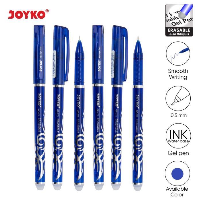 JOYKO Erasable Pen Pulpen Gel Bisa Dihapus 1 Pack GP-279 0.5mm Isi 12 Pcs
