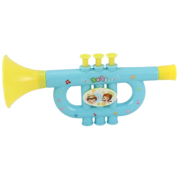 Colorful ChildrenS Blowable Trumpet Trumpet Instrument Musical Toy Random Color Pattern